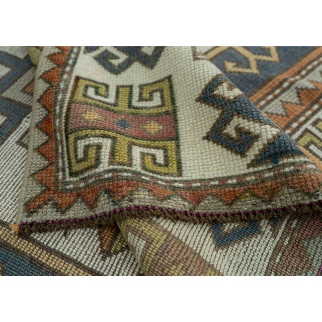 Orange Turkish Vintage Rug 4'10" x 7'8" #20584 For Sale - Image 8 of 8