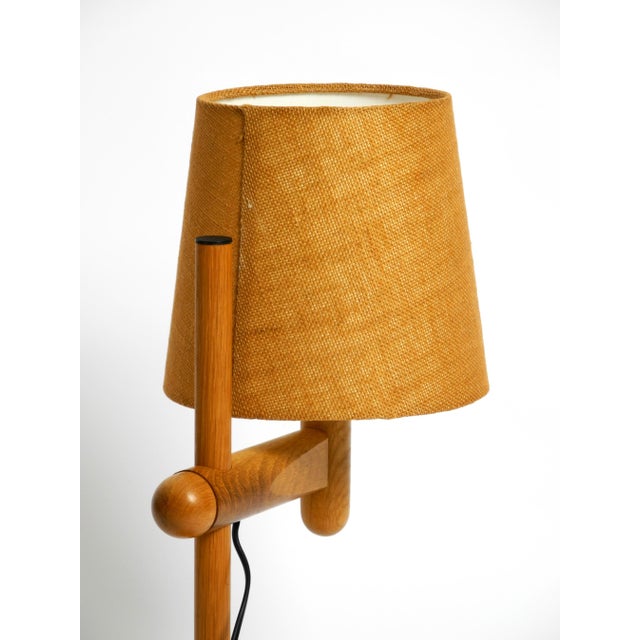 Oak Table Lamp with Height-Adjustable Shade from Temde, 1960s For Sale - Image 9 of 18