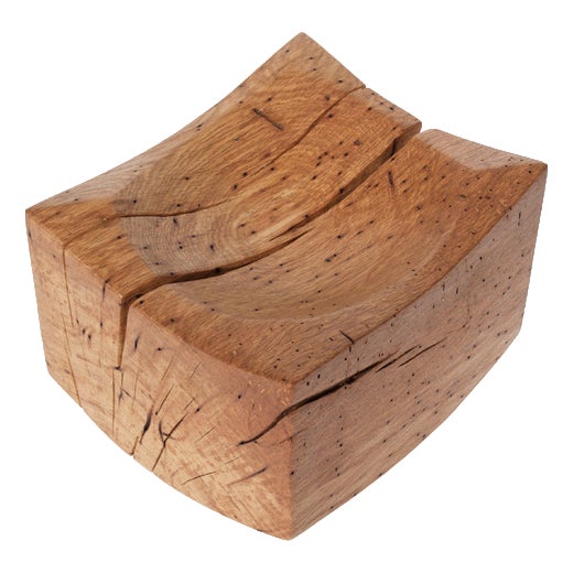 V21254 Vessel in Natural Oak Wood by Jörg Pietschmann For Sale