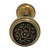 1900 - 1909 Antique Louis XIV Style Wrought Brass Door Knobs. A Pair For Sale - Image 5 of 6