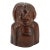 American Folk Art Primitive Wooden Woman Bust 19th Century For Sale