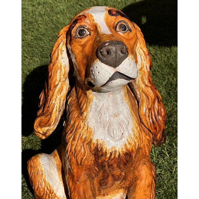 Antonio Campuzano Y Solans, Cocker Dog, 1960s, Terracotta For Sale - Image 4 of 10
