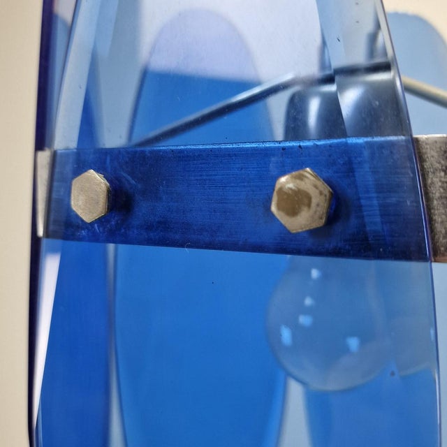 Blue Glass Pendant from Veca, Italy, 1970s For Sale - Image 12 of 18