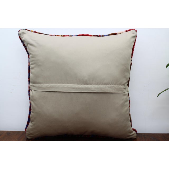 Turkish Vintage Rug Decorative Pillow Cover - 19"x19" For Sale - Image 10 of 11
