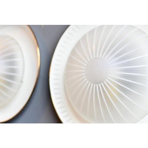 1950s Mid-Century Modern Striped Glass Wall Lights, 1950s, Set of 2 For Sale - Image 5 of 11