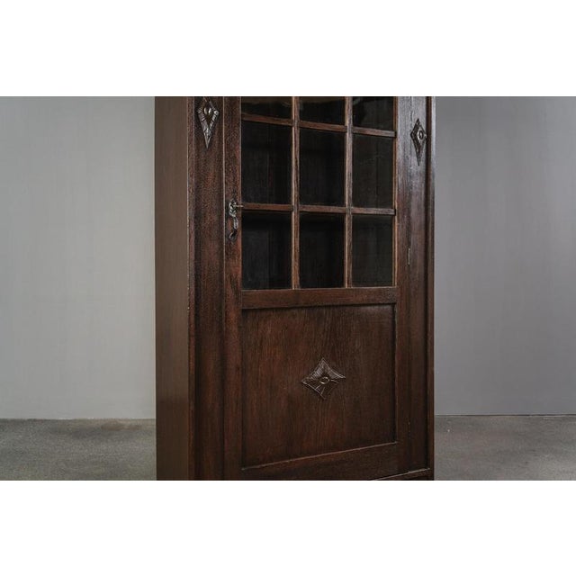 Wood Small Art Nouveau Bookcase, Eatly 20th Century For Sale - Image 7 of 18