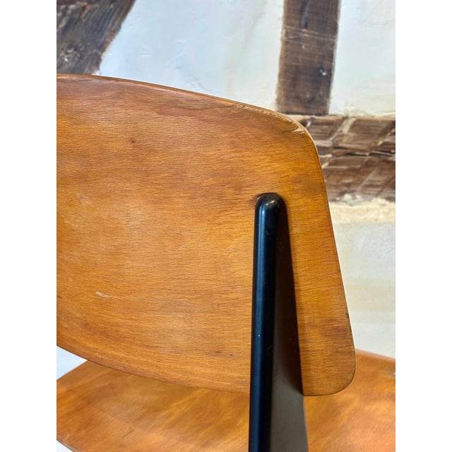 Mid-Century 305 Chair from Jean Prouvé, 1950s For Sale - Image 4 of 12