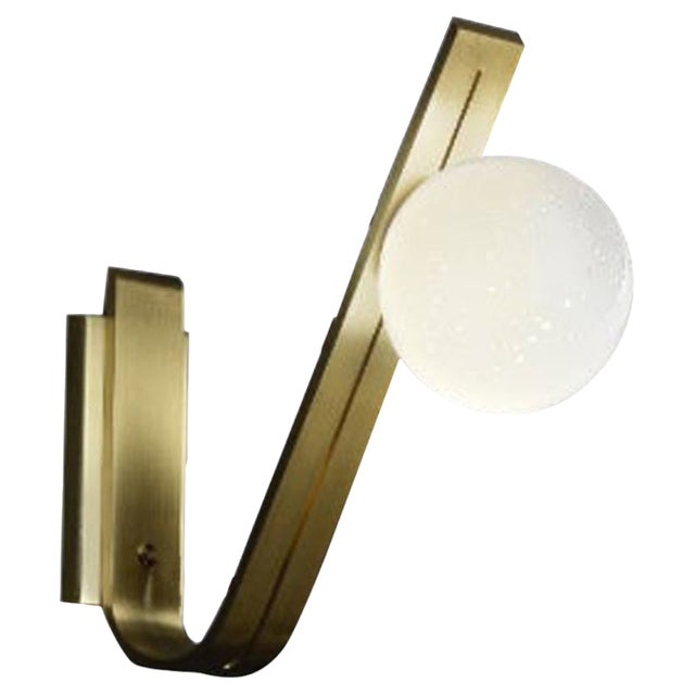 Daphne Brass Italian Sconce by Esperia For Sale