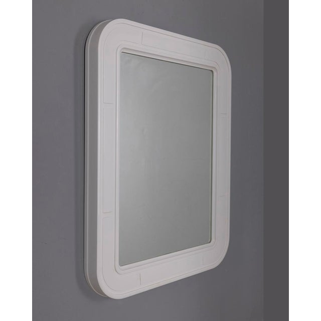 Vintage White Wall Mirror from Carrara Matt, 1970s For Sale - Image 6 of 6