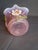 Antique Stevens & Williams Art Glass Basket - Pink Opalescent Cased Glass - Applied Flower & Stem - Uranium Vaseline Glass Handle - Circa 1880s For Sale - Image 12 of 18