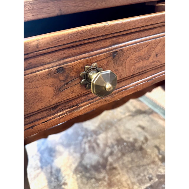 Italian Baroque-Style Writing or Side Table in Walnut, 19th Century For Sale - Image 11 of 14