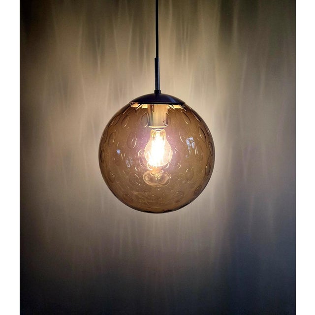 Space Age Honeycomb Smoked Glass Pendant Light from Raak Amsterdam, 1970s For Sale - Image 10 of 12