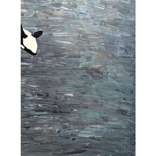 2010s Alex Paulus “Be dazzled” Colorful Contemporary Ocean Seascape Painting of a Jumping Orca, 2013 For Sale - Image 5 of 8