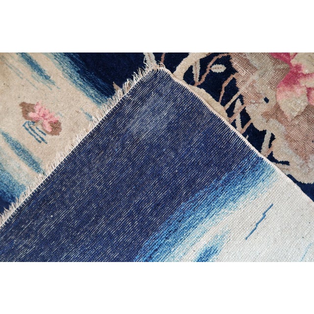 1890s, Antique Chinese Peking Rug With Crane Design 3 X 5 For Sale In New York - Image 6 of 14