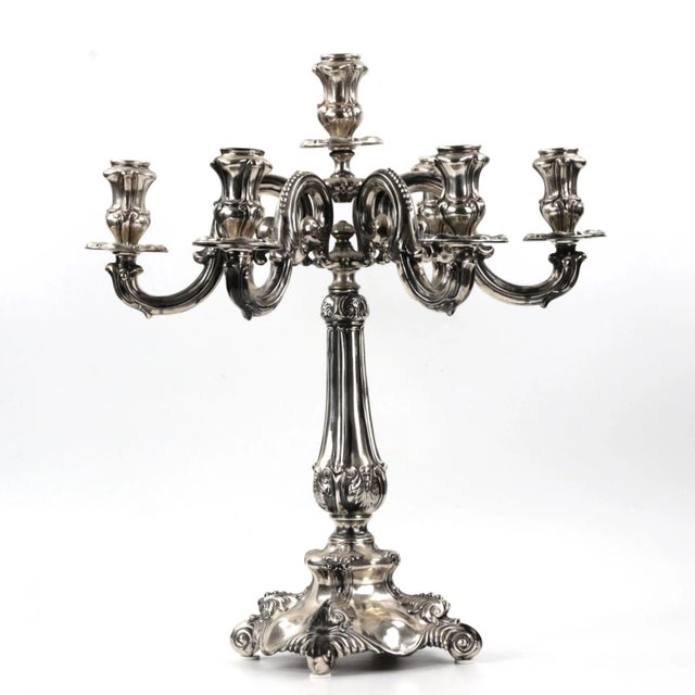 Baroque Silver Candlesticks from Vercelli, Set of 2 For Sale - Image 3 of 7
