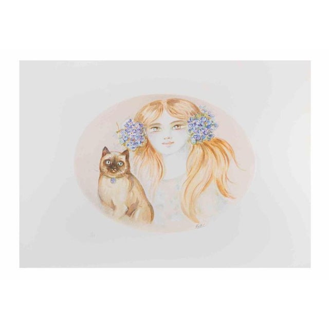 Lithograph on paper realized by Felicita Frai. Edition of 125. Hand signed and numbered in pencil. Excellent condition....