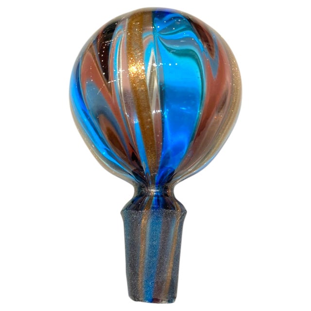 Mid 20th Century Italian Murano Art Glass Decanter Style After Gio Ponti Venini For Sale - Image 10 of 14