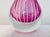 Mid-Century Modern Fuchsia Mouth-Blown Glass Vase with Filigree Threads, Sweden, 1970s For Sale - Image 3 of 11