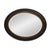 The Nero Mirror features a rich country black finish. The oval frame is accented with grooves and a ribbed center for...