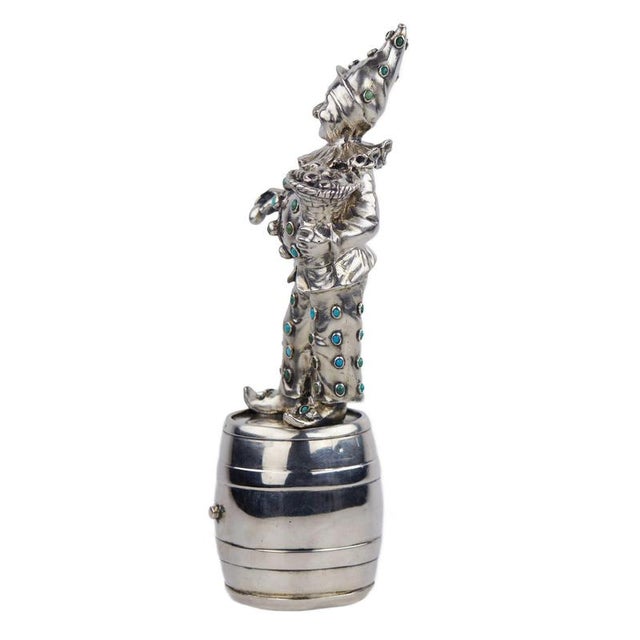 Silver Antique German Silver Figure of Harlequin, 1800s For Sale - Image 8 of 10