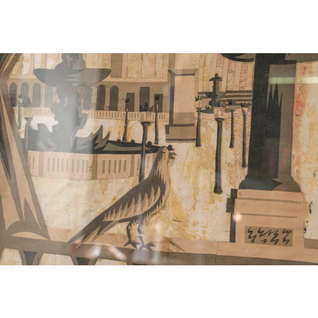 Collage on Fabrics by Jean Picart Le Doux, 1950s For Sale - Image 4 of 6