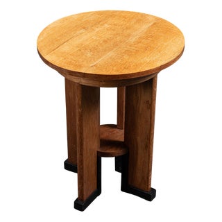 Hague School Side Table in Wood by Jan Brunott, 1920s For Sale