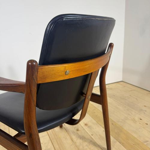 Mid-Century Danish Model 402 Chair in Rosewood by Børge Rammeskov for Sibast Møbler For Sale - Image 3 of 10