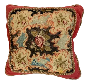 Traditional Throw Pillow Created From Antique Fabrics