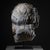 Modern Cast after Head of Asclepius, 21st Century, Plaster on Iron Base For Sale - Image 4 of 6