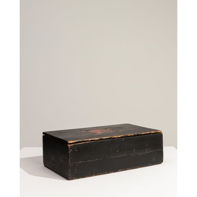 19th Century France Black Wood Box For Sale - Image 10 of 18