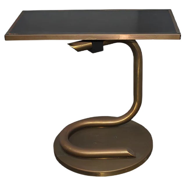 Mid-Century Italian Laminated Black Trolley For Sale