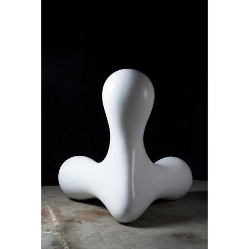 White Kortekaas Chair in White Fiberglass, 1970 For Sale - Image 8 of 15