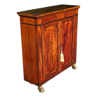 Antique Early 19th Century Regency-Style Mahogany Side Cupboard For Sale