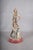 Art Deco 1920s Silver-Plated Art Deco Style Sculpture, Lady With Borzoi Dog For Sale - Image 3 of 8