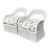 Vintage Lexington Braided White Rattan Lounge Chairs - A Pair For Sale
