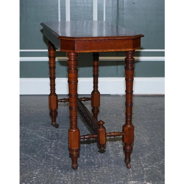 Brown Victorian Carved Walnut Whatnot Console Table, 1920s For Sale - Image 8 of 18