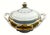 Rococo Vintage Walbrzych Poland Gold Rococo Covered Vegetable Bowl Tureen 8" W/Lid For Sale - Image 3 of 7