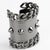 Givenchy Paris High-Gloss Gunmetal Chains and Studs Cuff Bracelet For Sale - Image 10 of 16