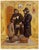 Medium: Oil Surface: Canvas Dimensions: 20" x 15 1/2" a sensitive depiction of a Jewish rite of passage. Sending a child...
