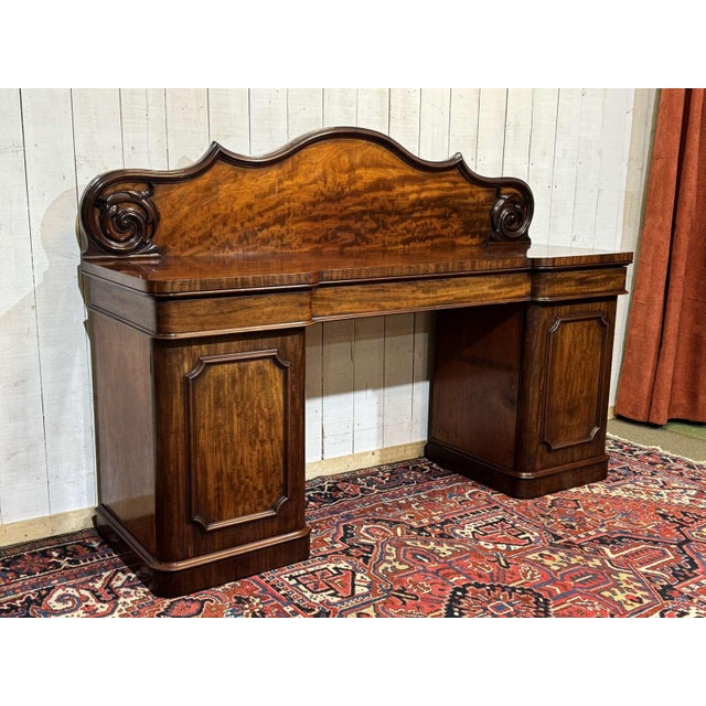 19th Century Victorian Mahogany Serving Cart For Sale - Image 3 of 18