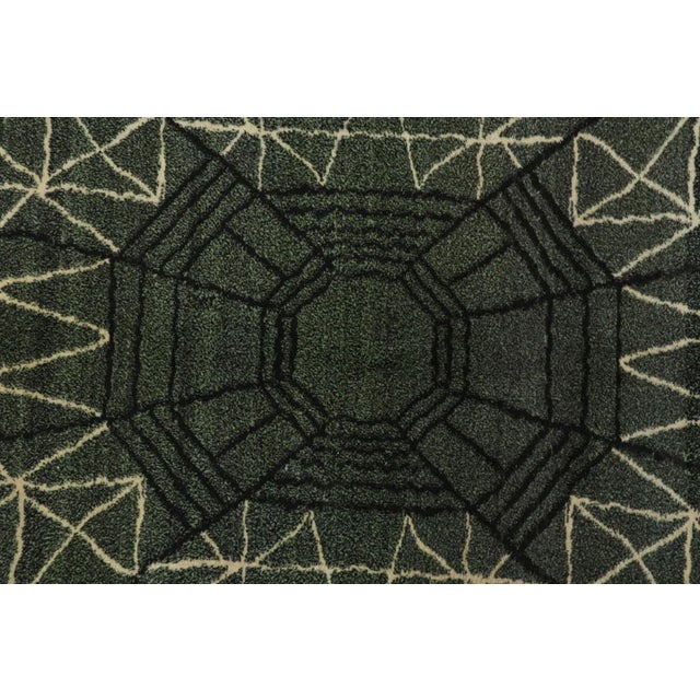 1960s 1960s Vintage Zeki Müren Art Deco Rug With Bold Geometric Patterns. For Sale - Image 5 of 7