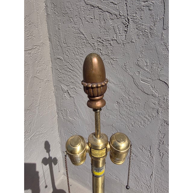 Flour De Lis Marboro Lamp For Sale In San Antonio - Image 6 of 8