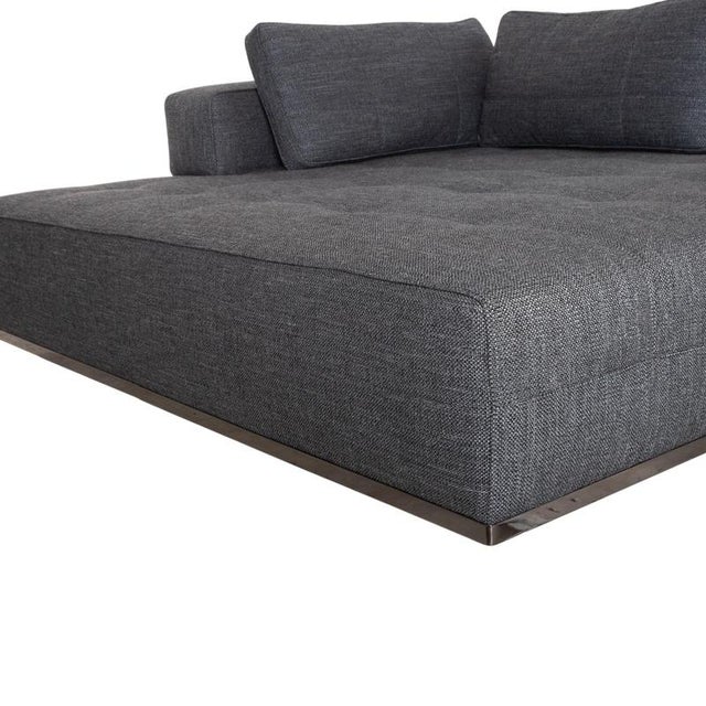 Modern Lawrence Corner Sofa in Grey Fabric from Minotti For Sale - Image 3 of 13