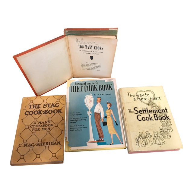 Vintage Cookbooks for Men Set of 4 Chairish