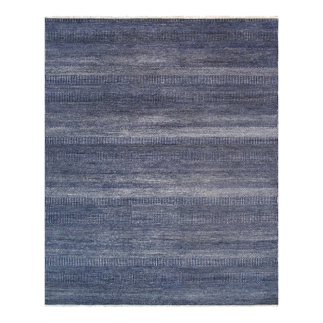 Pasargad Home Transitiona Navy Area Rug- 4' 0" X 6' 4" For Sale