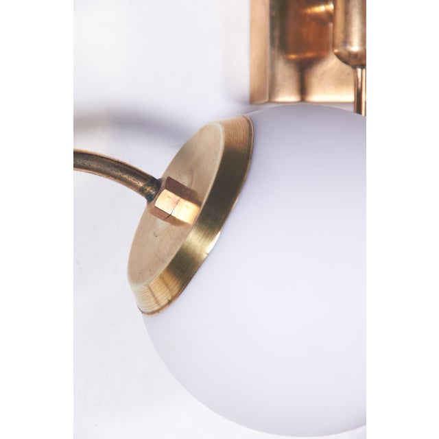 Brass Wall Lights in the style of Stilnovo, 1950s, Set of 4 For Sale - Image 12 of 17