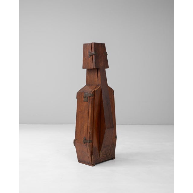 1890s French Modernist Cubist Wooden Cello Case For Sale In Greensboro - Image 6 of 18
