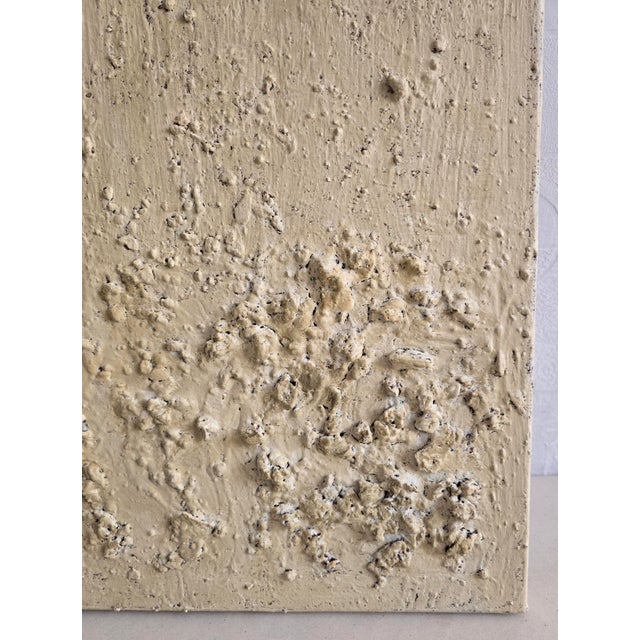 Abstract California Beach #3 — Natural Palette Abstract Relief Seascape Oil Painting For Sale - Image 3 of 9