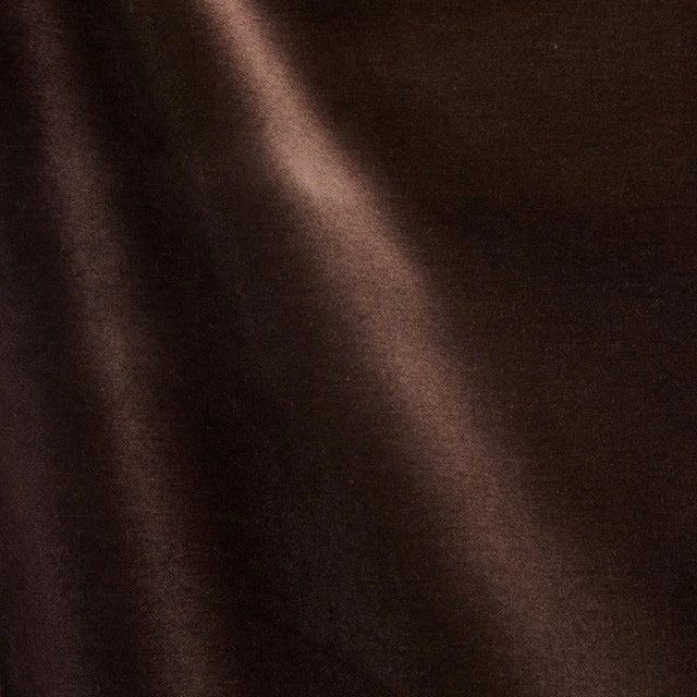 Transitional Sample - Schumacher Rocky Performance Velvet Fabric in Espresso For Sale - Image 3 of 3
