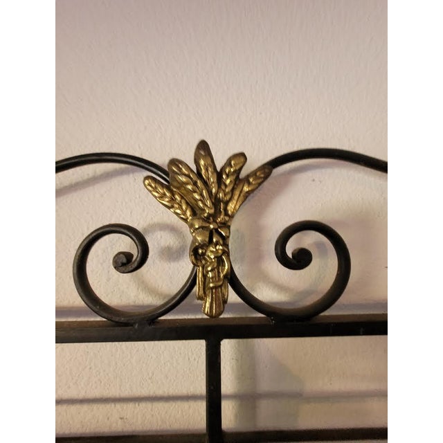 Wrought Iron Wine Baker’s Rack With Butcher Block Shelf by French Perfit Fils Ltd. For Sale - Image 9 of 18